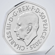 2025 Snowman 50p BU Colour